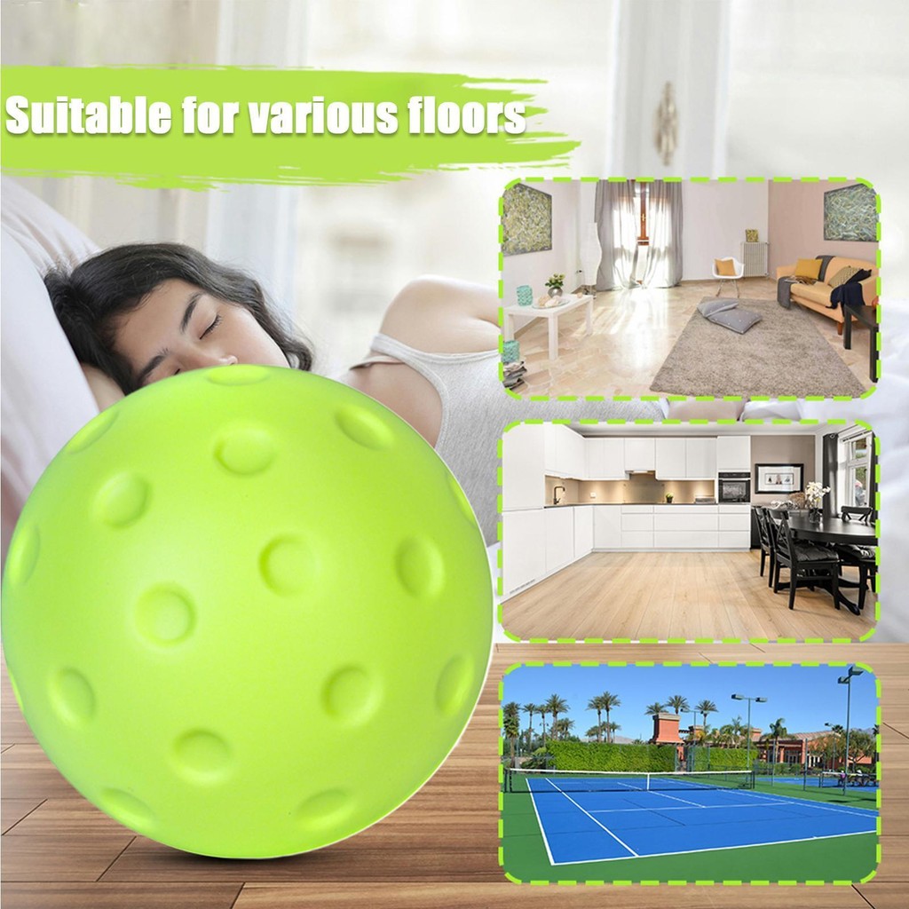 1 PC เงียบ Pickleball Balls Quiet PU Bounce Ball Pickleball Ball Consistent Bounce Pickleball Practi
