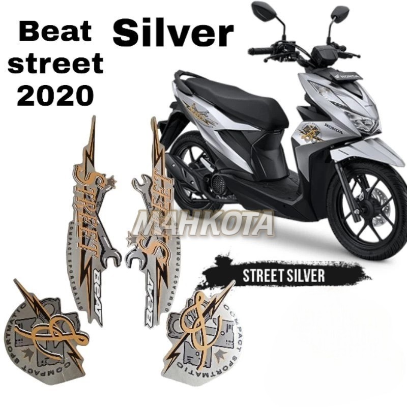 Honda beat street 2020 silver quality motorcycle body Item Sticker Crown Sticker