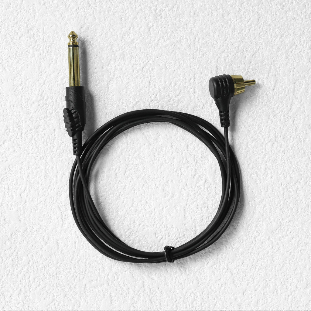 เครื่องสักมอเตอร์เครื่อง RCA Fine Line Tattoo Pen Power Connection Line ทองแดงบริสุทธิ์ Gold-Plated 