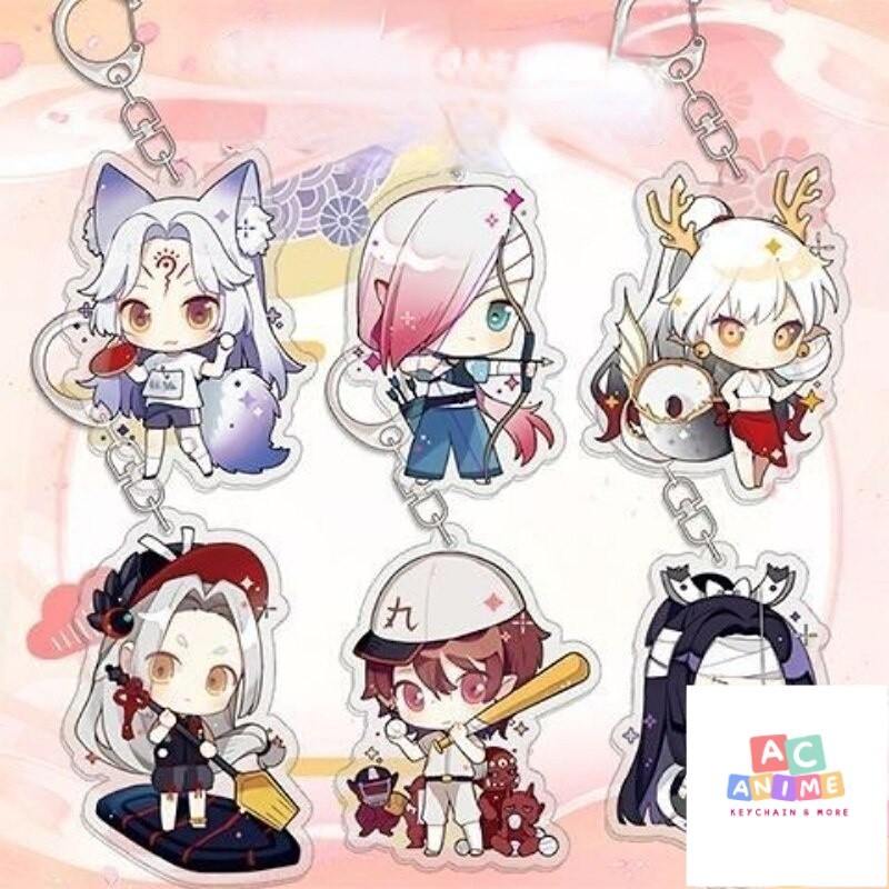พวงกุญแจอนิเมะ Onmyoji Sports Meet Yamata No Orochi อะนิเมะ chibi อะคริลิค standee