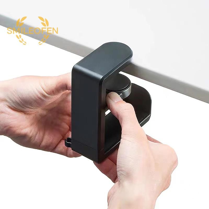 [Smileofen] 360° หมุนหูฟังยืนสก์ท็อปชุดหูฟังผู้ถือพีซีเล่นเกมชุดหูฟังโต๊ะแขวนตะขอสําหรับหูฟังควบคุมใหม่