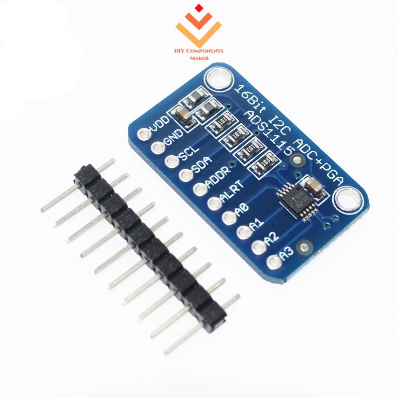 16 บิต I2C ADS1115 โมดูล ADC 4 ช่องพร้อม Pro Gain Amplifier สําหรับ Arduino RPi