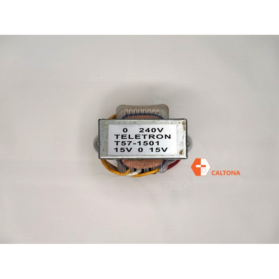 หม้อแปลงอัตโนมัติ 1A เอาต์พุต: 15V/0/15V, อินพุต: 0/240V POWER TRANSFORMER Telectron T57-1501