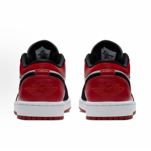 ( พร้อมส่งในไทย) Jordan Air Jordan 1 Low "Black Toe" ทรงเตี้ย รองเท้าผ้าใบ ยูนิเซ็กส์  รองเท้าบาสเกตบอลย้อนยุค