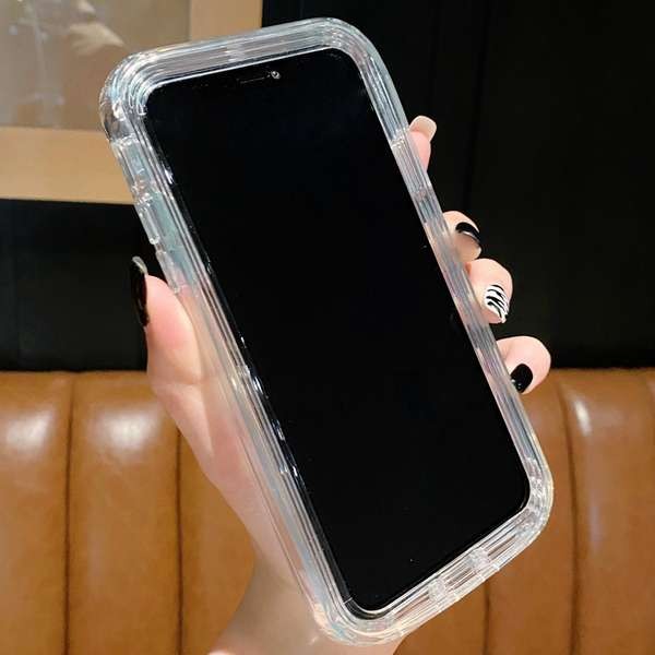 ไอโฟน11 มือ1 เคสบาง iphone เคสโทรศัพท์มือถือสำหรับ IPhone 15เคสคู่สำหรับ IPhone 14por ใส13แบบใหม่14p