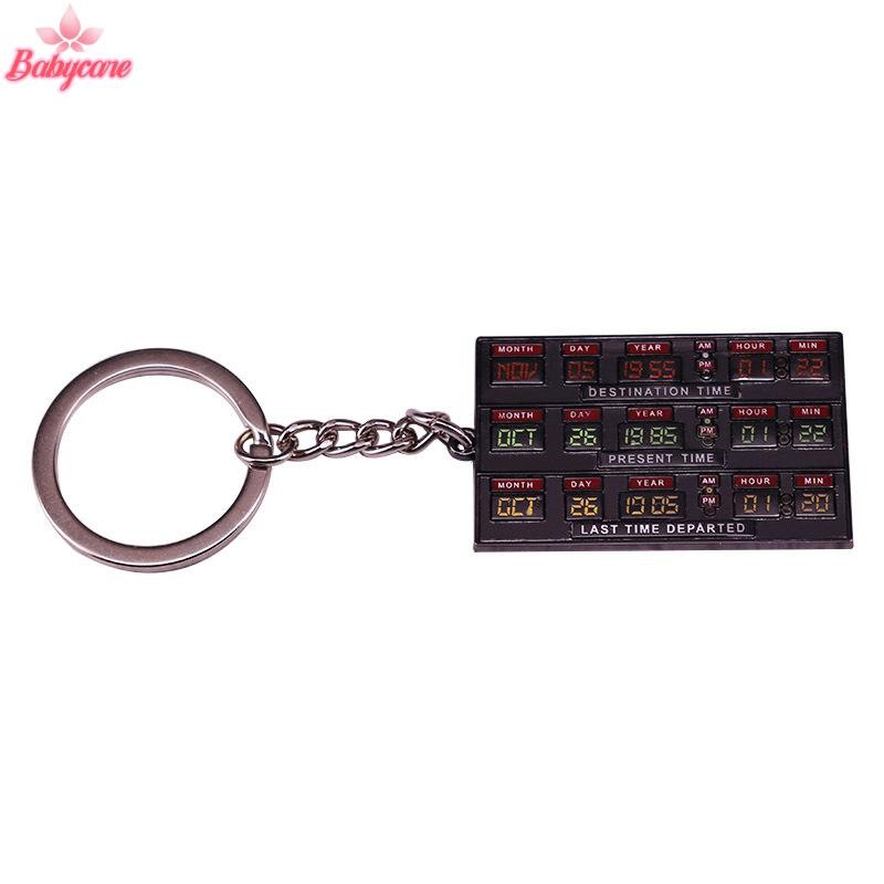Byce> Time Machine จี้พวงกุญแจคลาสสิกวิทยาศาสตร์ Fiction ตลกภาพยนตร์ Back To และ Those Future พวงกุญแจจี้เครื่องประดับของขวัญใหม่