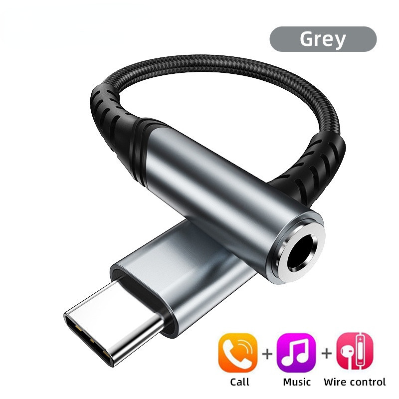 Uab C DAC 3.5 มม. อะแดปเตอร์เสียงดิจิตอล หูฟัง สําหรับ Xiaomi Huawei Type-C ตัวแปลงโทรศัพท์