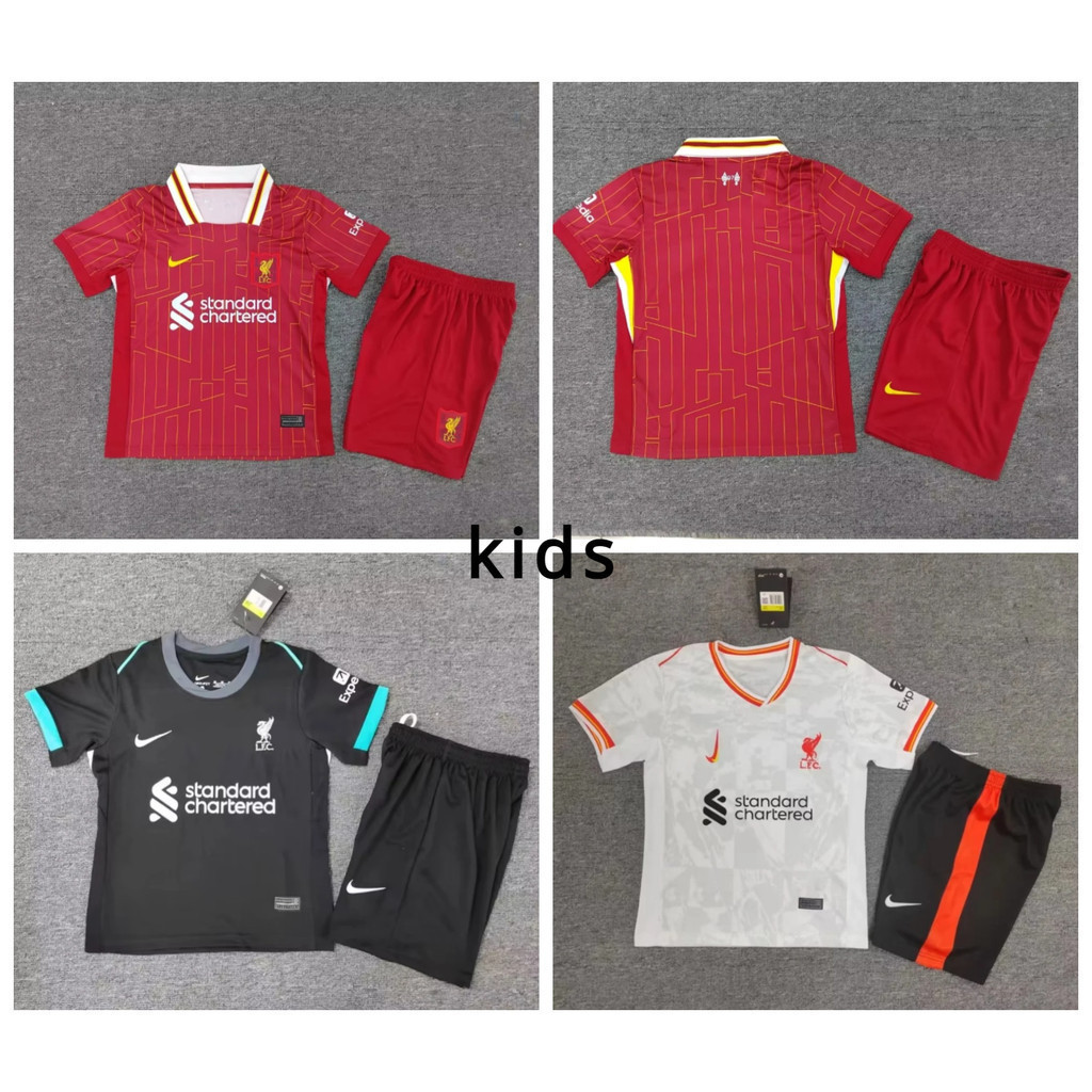 24-25 Liverpool Home Away ชุดฟุตบอลเด็ก Sports KIDS Jersey