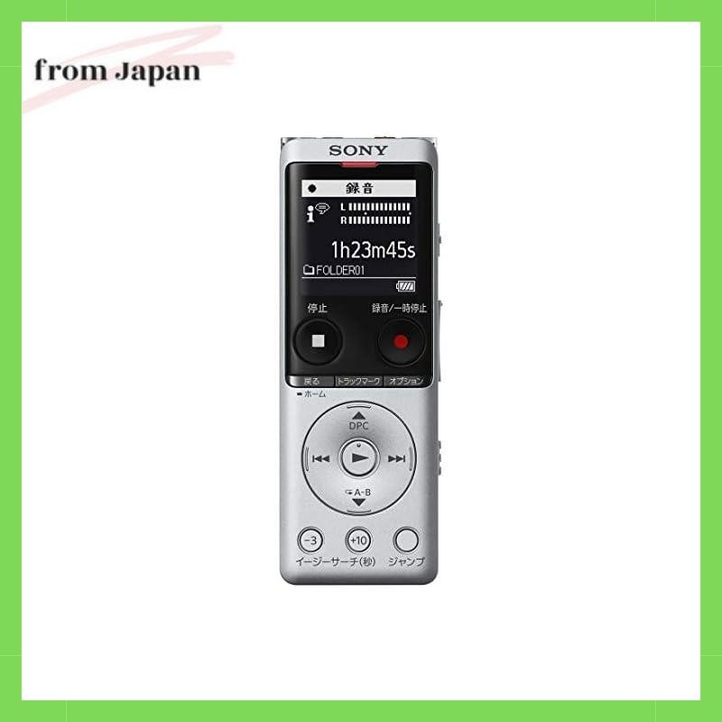 Sony IC Recorder 4GB Thin and lightweight / S-mic system / Up to 22 hours continuous use with clear 