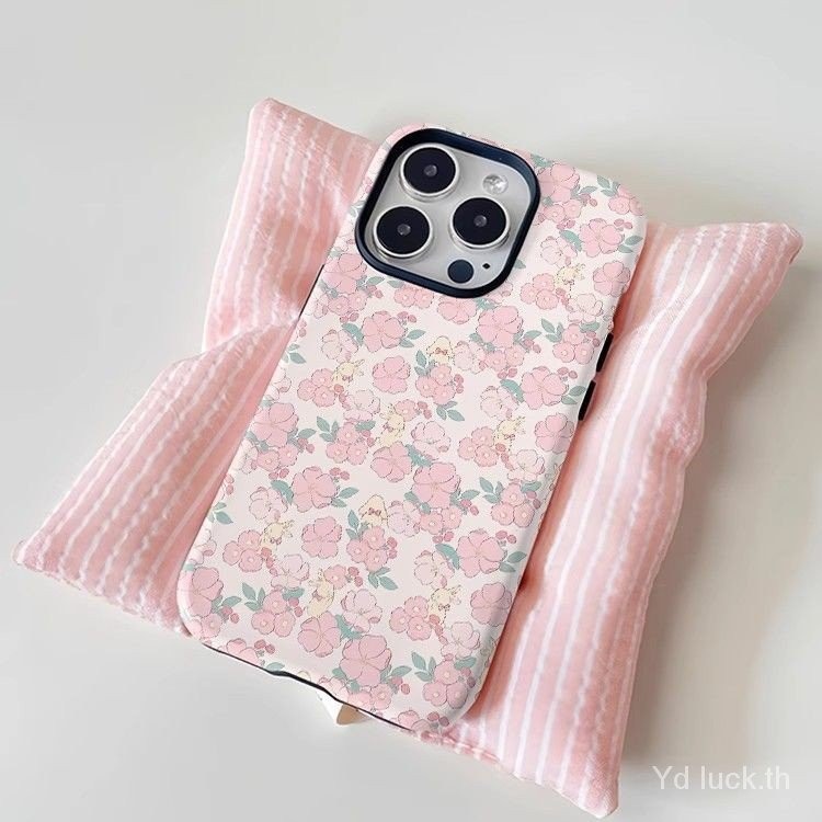 เคสโทรศัพท์มือถือ ลายกระต่าย สองชั้น สําหรับ iphone15Promax 14plus 12pro 15 14 13 12 11 7 8plus XSMA