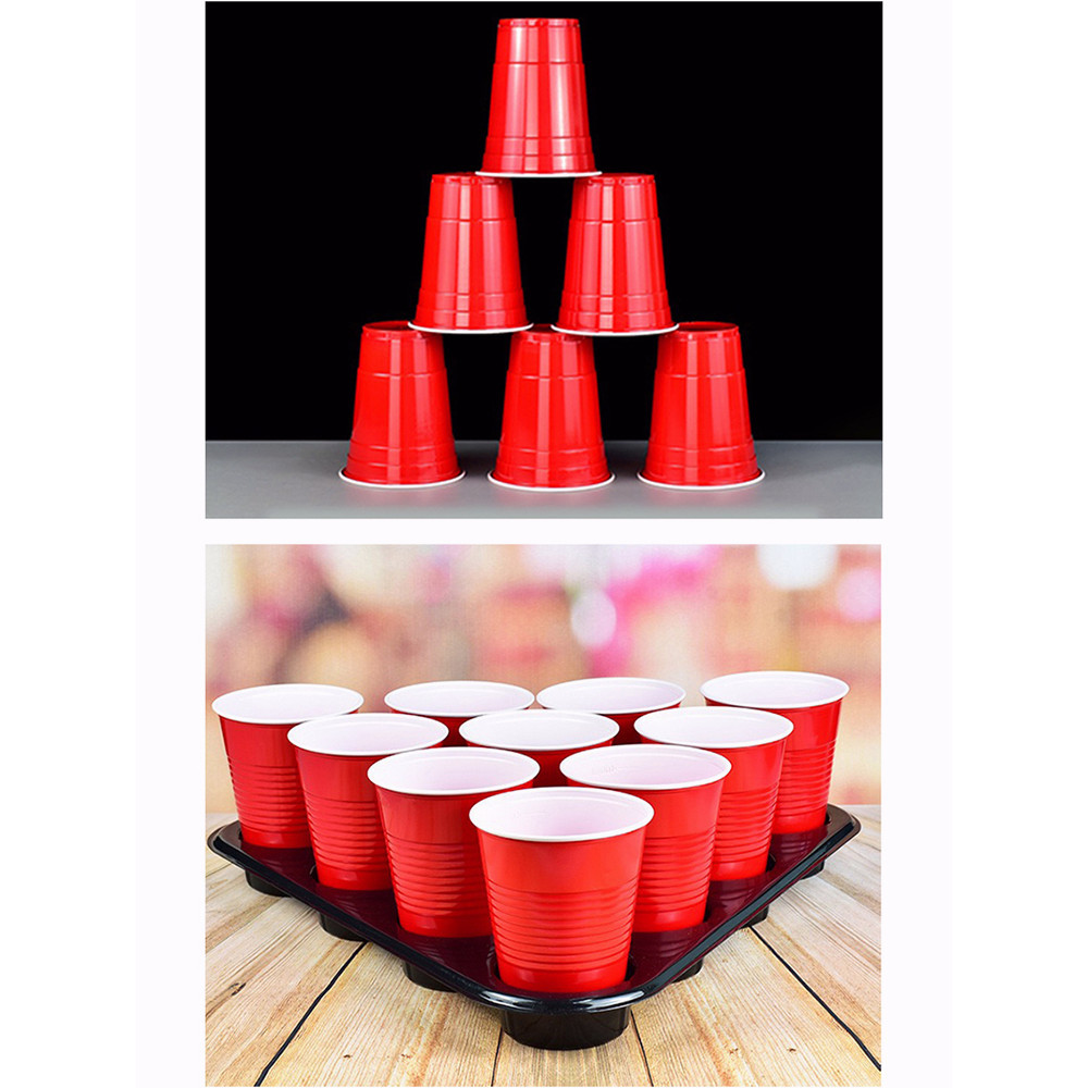 RED CUP AMERICAN PARTY พร้อมส่ง! แก้วปาร์ตี้ น้ำเงิน เหลือง แดง 16ออนซ์ (50ใบ) งานเลี้ยง เบียร์ปอง BEER PONG 16 oz/2 oz รูปที่ 3