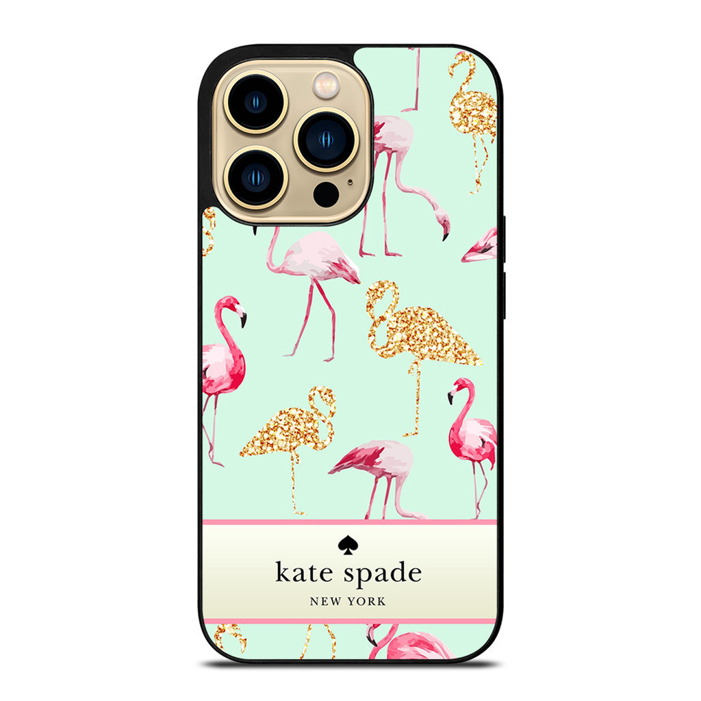 ใหม่ เคสโทรศัพท์มือถือแฟชั่น ลาย KATE SPADE FLAMINGO สวยหรู สําหรับ IPhone 15 Pro Max