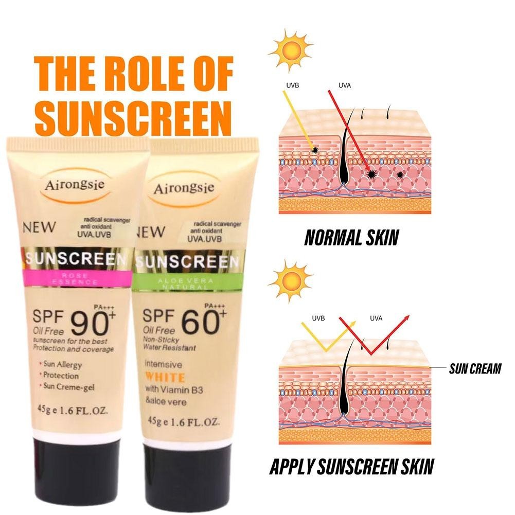 ครีมกันแดด SPF90/60+ คอนซีลเลอร์ ไพรเมอร์ กันน้ํา กันเหงื่อ 45 กรัม