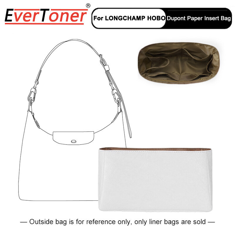 Evertoner กระเป๋าจัดระเบียบ สําหรับ Longchamp Hobo กระเป๋ากันน้ํา ถุงซับ ถุงกระดาษ Dupont
