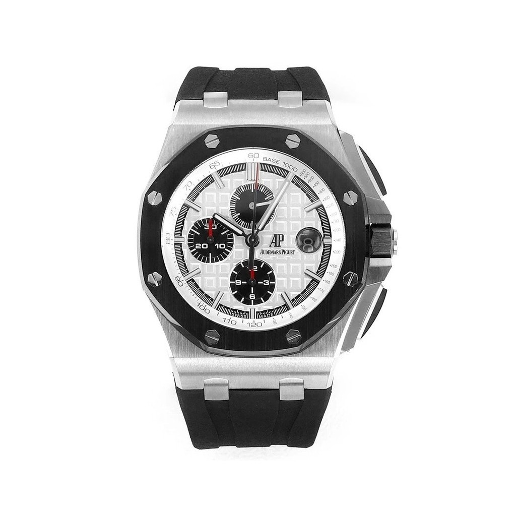 Jjf Factory Offshore Type 26400SO Big Panda นาฬิกาข้อมืออัตโนมัติ สายสแตนเลส 44 มม. สําหรับผู้ชาย