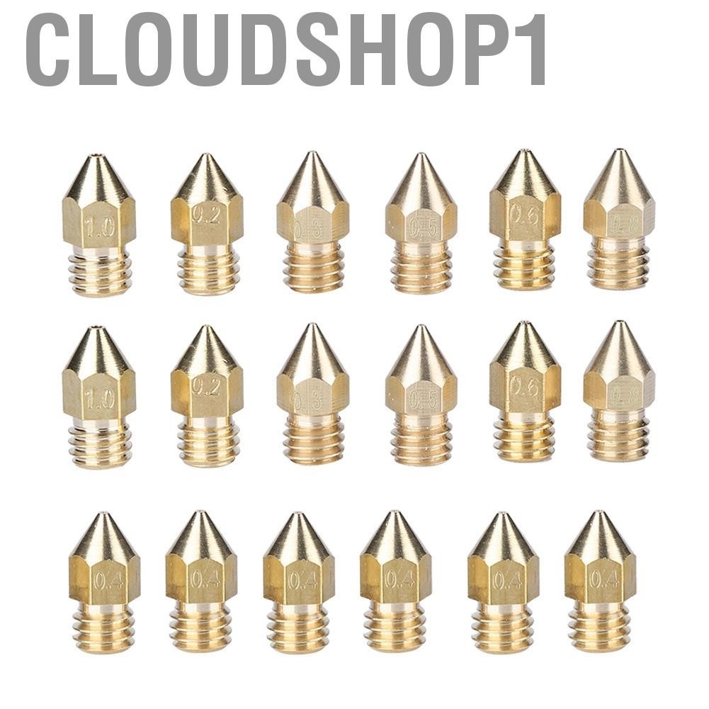 Cloudshop1 Shopping Spree 3D Printer Extruder Brass Nozzle Mk8