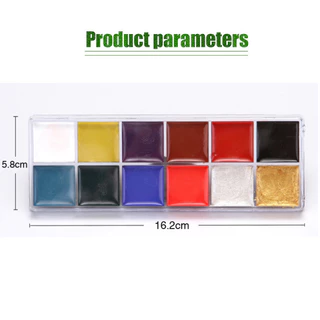 สีเพ้นท์หน้า สีน้ำมัน สำหรับแต่งหน้า ปาร์ตี้แฟนซี เพ้นท์ร่างกาย 12 สีจัดส่งภัยใน24ชั่วโมง