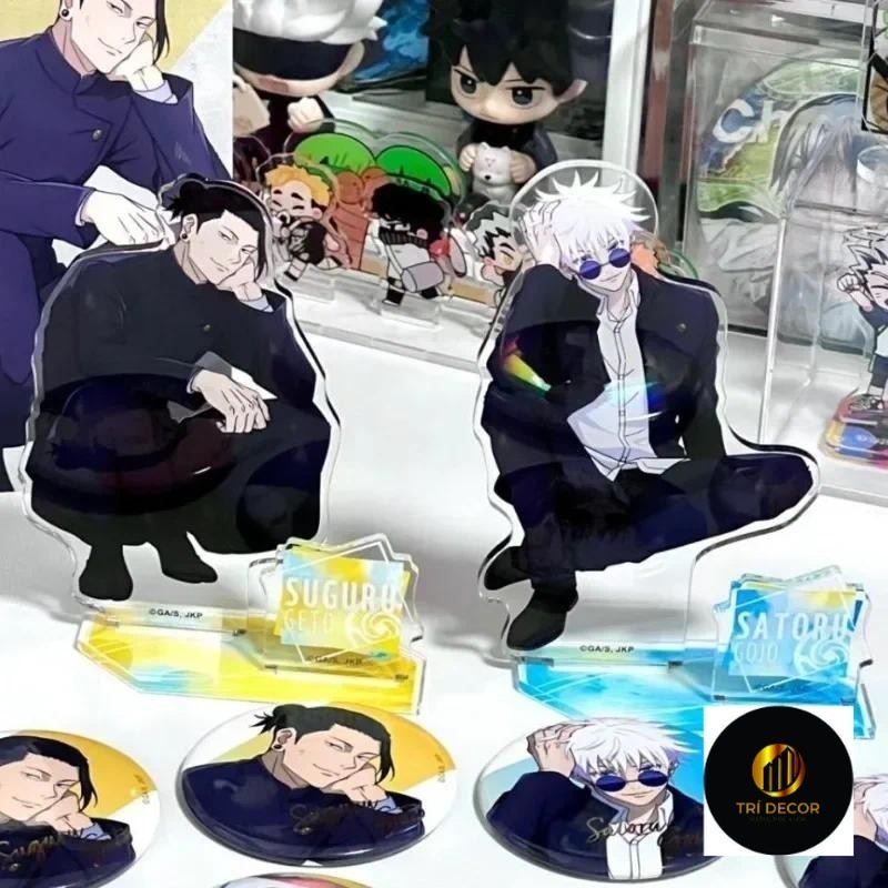 Geto Suguru Gojo Satoru อะนิเมะอะคริลิคขาตั้ง JJK Chushu การ์ตูนหน้าจออุปกรณ์ต่อพ่วงคอลเลกชัน Kawaii ตกแต่งห้อง