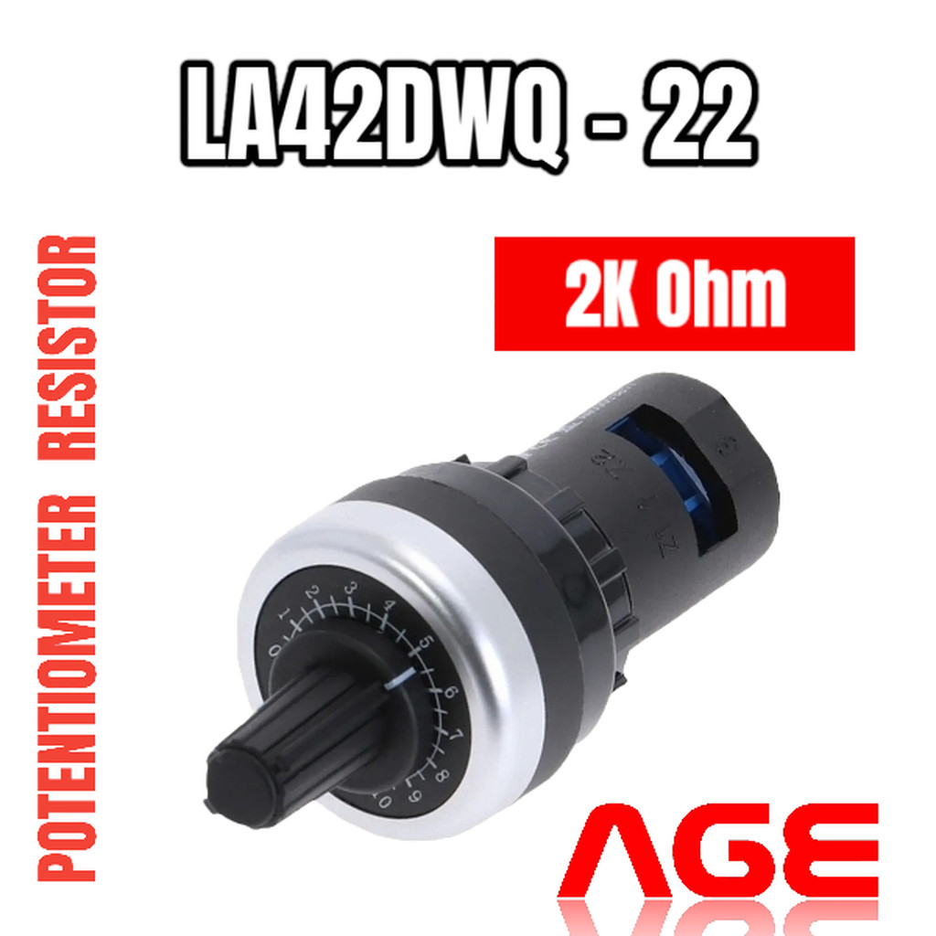 ตัวต้านทานปรับค่าได้ ,2K Ohm ,LA42DWQ-22 -2K ,Potentiometer Variable Resistor