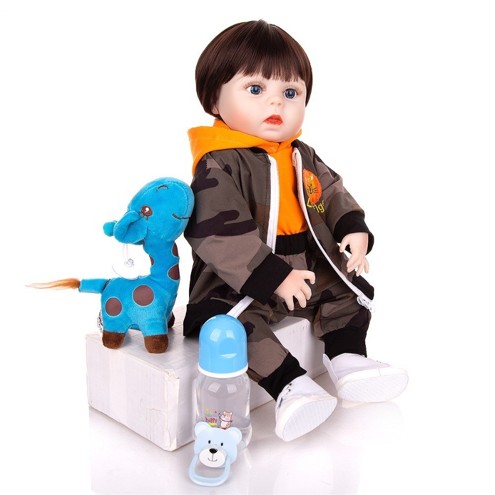 Skkeiumi ตุ๊กตาเด็กทารก ซิลิโคนจําลอง ขนาด 63.3 ซม.