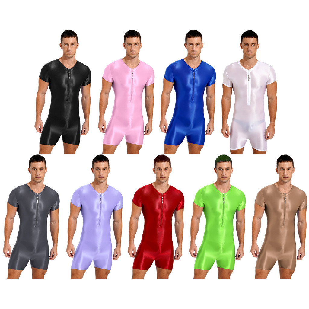 Yeahdor Mens Athletic Leotard One Piece Sport Bodysuit ชุดออกกําลังกายชุดชั้นในที่ใช้งาน