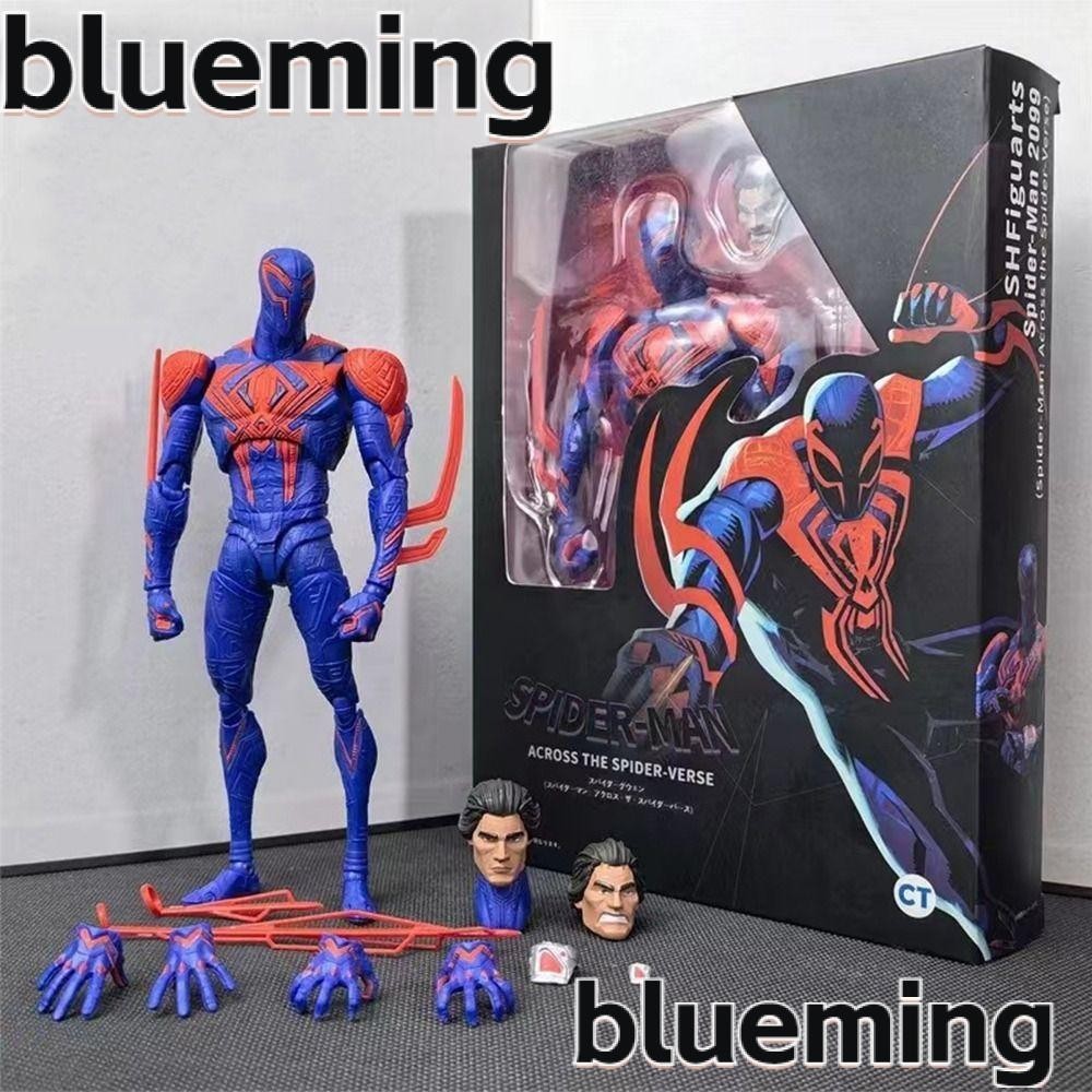 Blueming2 Spiderman Models, สองหัว Miguel O 'Hara Spiderman, ของขวัญ Miles Morales Figuarts Ct Action Figure Shf ตุ ๊ กตาของเล ่ นเด ็ ก