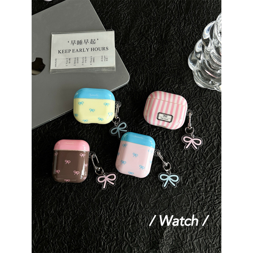 Instagram ผีเสื้อสําหรับ Airpods4 Airpods1/2 3 Pro pro2 ชุดหูฟังหูฟังไร้สายบลูทูธป้องกันกรณี AirPodsPro pro2 3 4 หูฟังป้องกันกรณี