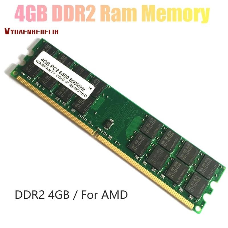 【vyuafnhedfijh 】 4gb DDR2 Ram หน ่ วยความจํา 800Mhz 1.8V PC2 6400 DIMM 240 Pins สําหรับ AMD เมนบอร ์ ดหน ่ วยความจํา Ram
