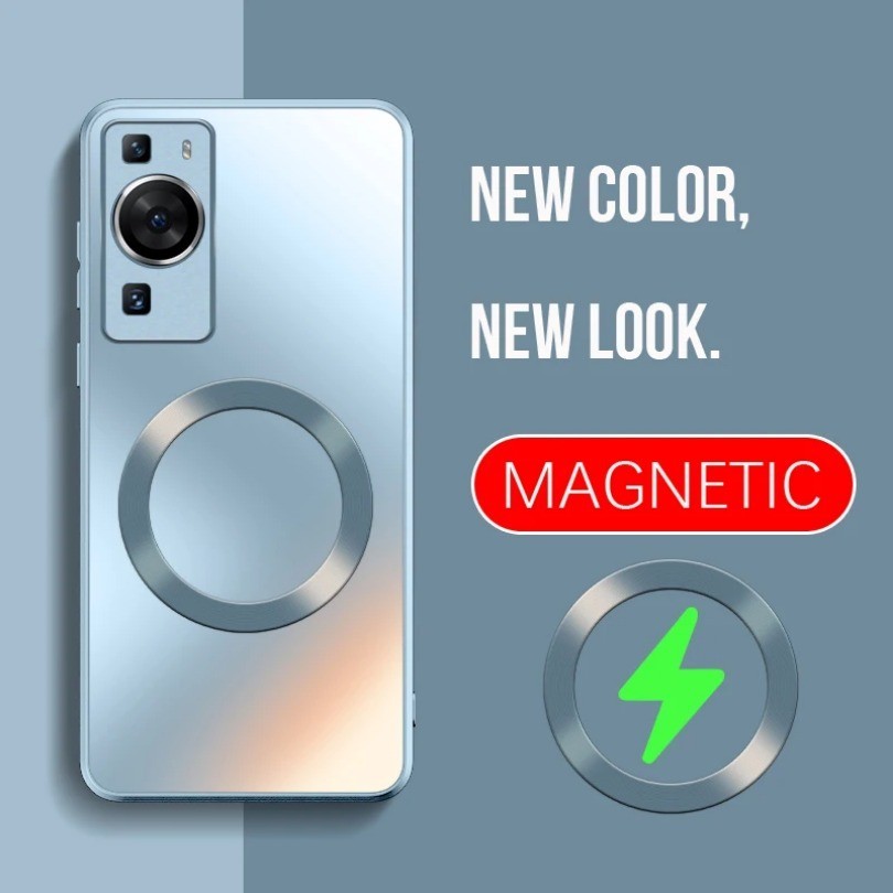 Luxury Magnetic AG Silicon Matte Frosted สําหรับ Huawei Pura 70 Pro P60 Pro P60Pro P50 P40 P30 Pro Nova 5 Pro กล ้ องเลนส ์ ป ้ องกันกรณี - รูปที่ 7