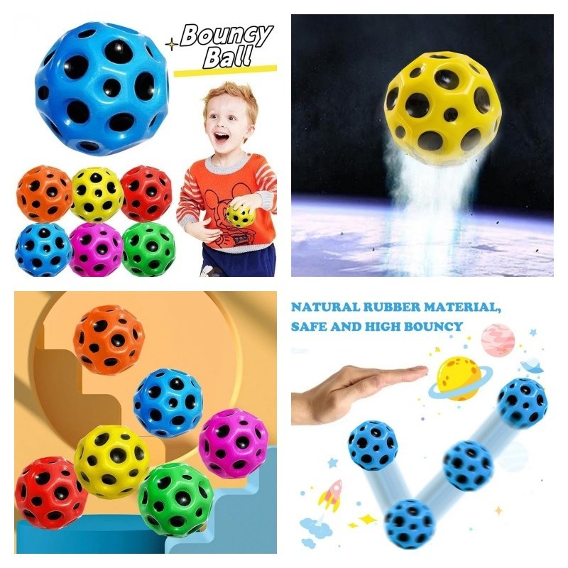High Bounce Moon Ball Interaction Bouncy Ball Soft Flash Ball กระโดดลูกบอลยางสําหรับเด ็ กเด ็ กของเล ่ นชายหาดกลางแจ ้ ง ราคา ถูกที่สุด ดีลบีเคเค แกลเลอรีภาพที่ 4