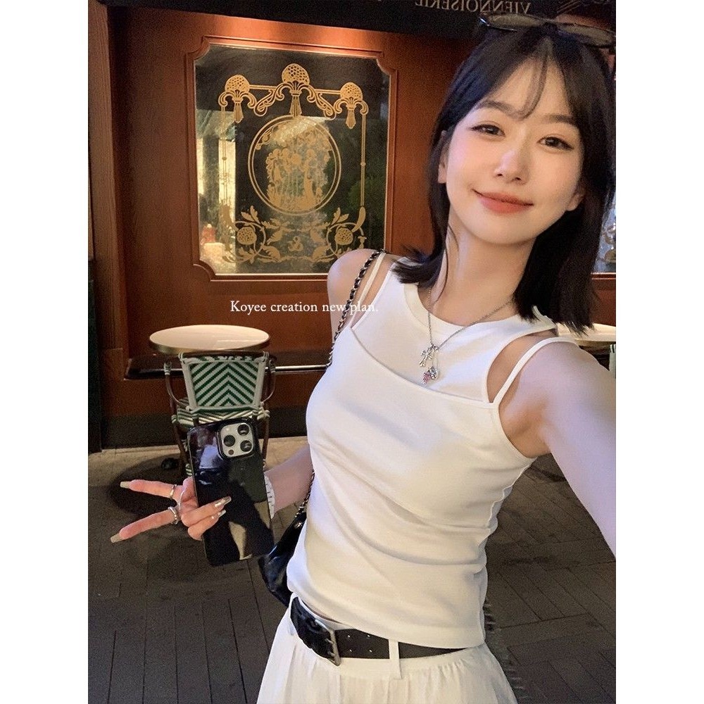 เสื้อกล้ามเข้ารูปแขนกุดสาวเซ็กซี่ยอดนิยมสําหรับผู้หญิง