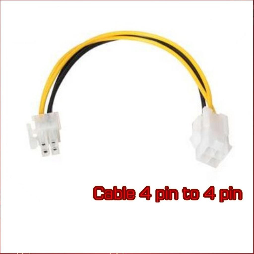 สาย ต่อยาว power cable 4 pin to 4 pin / CABLE 4P F TO 4P M / 9.5'' Atx 4pM To 4pF Power Extension Ca
