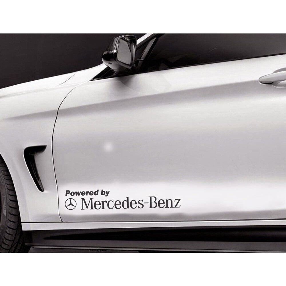 2 ชิ้นแพ็ค Mercedes-Benz รถสติกเกอร์สติกเกอร์ไวนิล Decal สติกเกอร์ป้ายสติกเกอร์ด้านข้าง