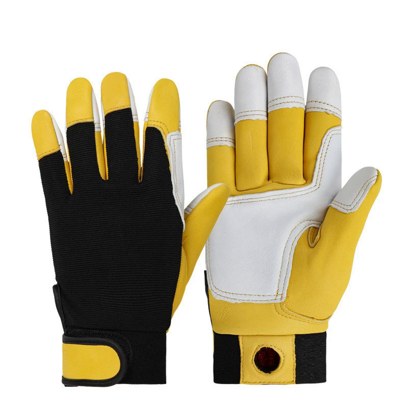 1 Pair Safety Work Gloves Builder Gloves Gardening Gloves Light-Duty Mechanic Gloves  Sheepskin Work