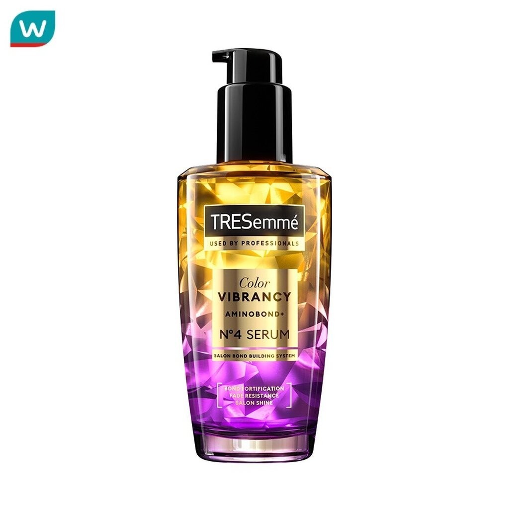 Tresemme เทรซาเม่ เซรั่ม คัลเลอร์ ไวแบรนซี อะมิโนบอนด์พลัส เบอร์ 4 100 มล. เซรั่มบำรุงเส้นผม