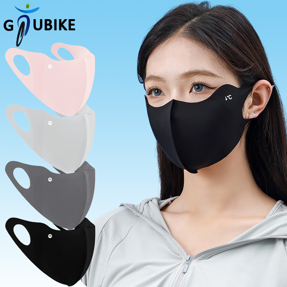 GTUBIKE UPF50+ แฟชั่นน้ำแข็งไหมป้องกันแสงแดดป้องกันรังสียูวีหน้ากากป้องกันมุมตา