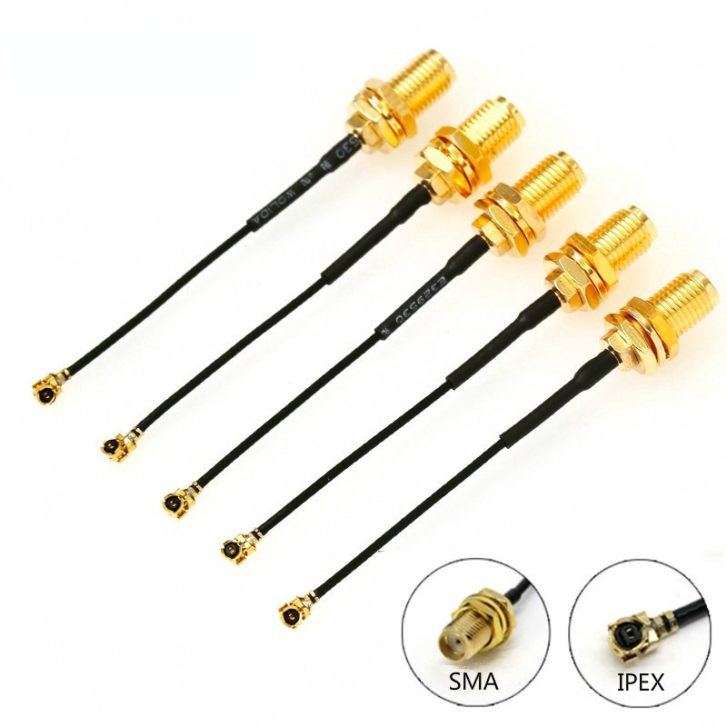 Sma สายเคเบิ้ลเชื่อมต่อ Female to uFL/u.FL/IPX/IPEX RF หรืออะแดปเตอร์เชื่อมต่อโคแอ็กซ์ RG178 Pigtail Cable 1.13 มม.
