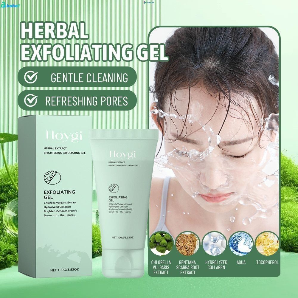 1/2 ชิ้น Hoygi Brightening Exfoliating Gel Oil Control Hydrating Moisturizing Facial Scrub bobo1