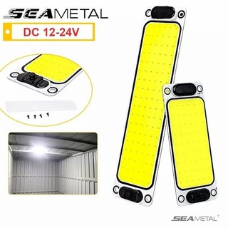 Seametal แถบไฟอ่านหนังสือ LED 12-24V พร้อมปุ่มสวิตช์ สําหรับติดเพดานรถยนต์ เรือ รถบรรทุกค่ายเรือ