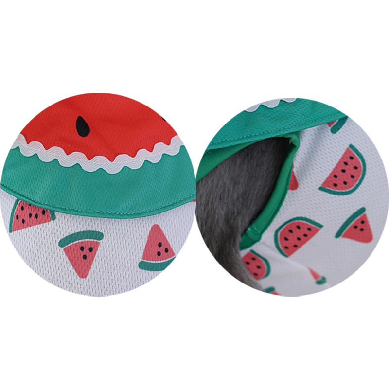 Candy PET PET เสื้อผ้าสุนัขแมวสไตล์บางผ้าเย็นเสื้อกั๊กแตงโมน่ารัก HR-FS-SS - รูปที่ 5