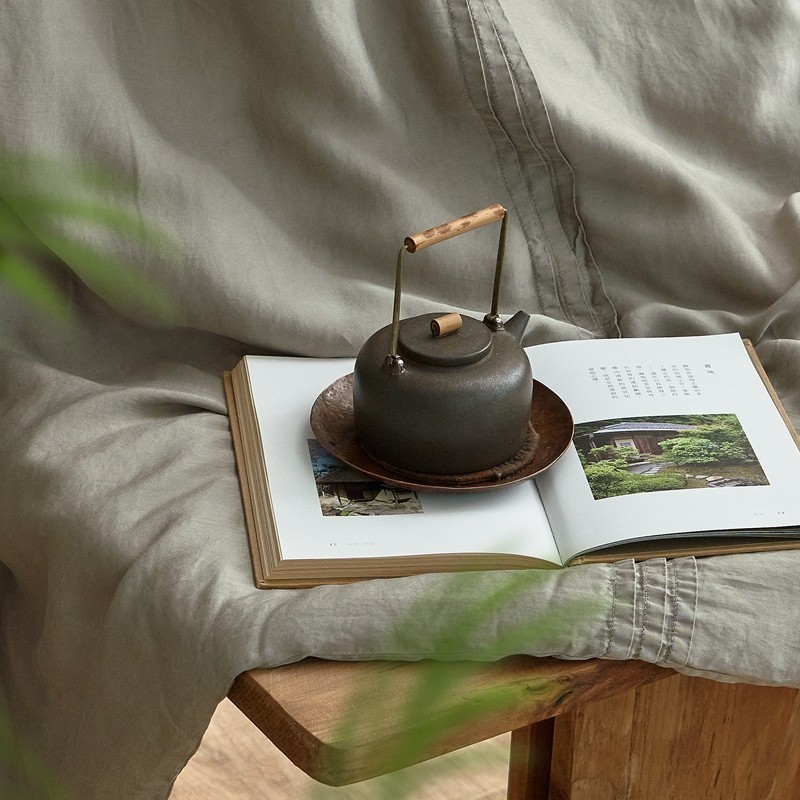 สไตล์ญี่ปุ่นสีทึบมินิมอล 100% ออสเตรีย เทนเซล ผ้านวม 1600ที สัมผัสเย็นเรียบและเนียนเดี่ยว/ราชินี/กษัตริย์ /ซูเปอร์คิงไซส์ผ้าไหมน้ําแข็งผ้านวม - รูปที่ 7