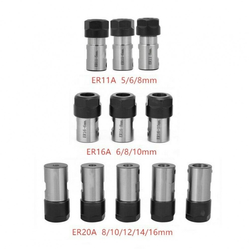 มอเตอร ์ เพลา Collet ER11 ER16 ER20 ER20A A 5-16mm ER11 ER16 Extended Rod