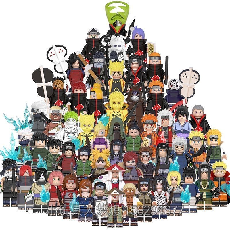 ใช ้ งานร ่ วมกับ Lego Naruto Akatsura Uchiha Kan Sasuke Uzumaki Naruto Minifigure Building Block ของเล ่ น AMTW