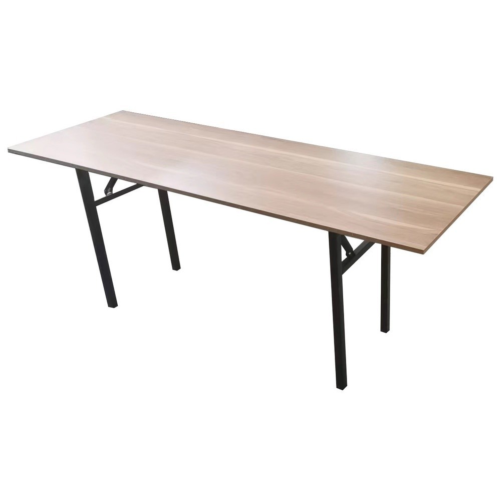 LOCAL789 TABIO โต๊ะพับอเนกประสงค์ รุ่น FOLDY-04 ขนาด 60x180x73 ซม. สีดาร์กโอ๊ค ร้านอยู่ในไทย
