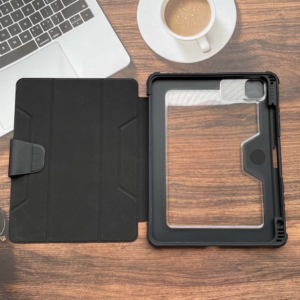 IPAD PRO M2 รุ่นใหม่ของแท้ 2022, M1 2021, iPad Pro 11 2020 NILLKIN BUMPER SHOCKPROOF LEATHER CASE ปก