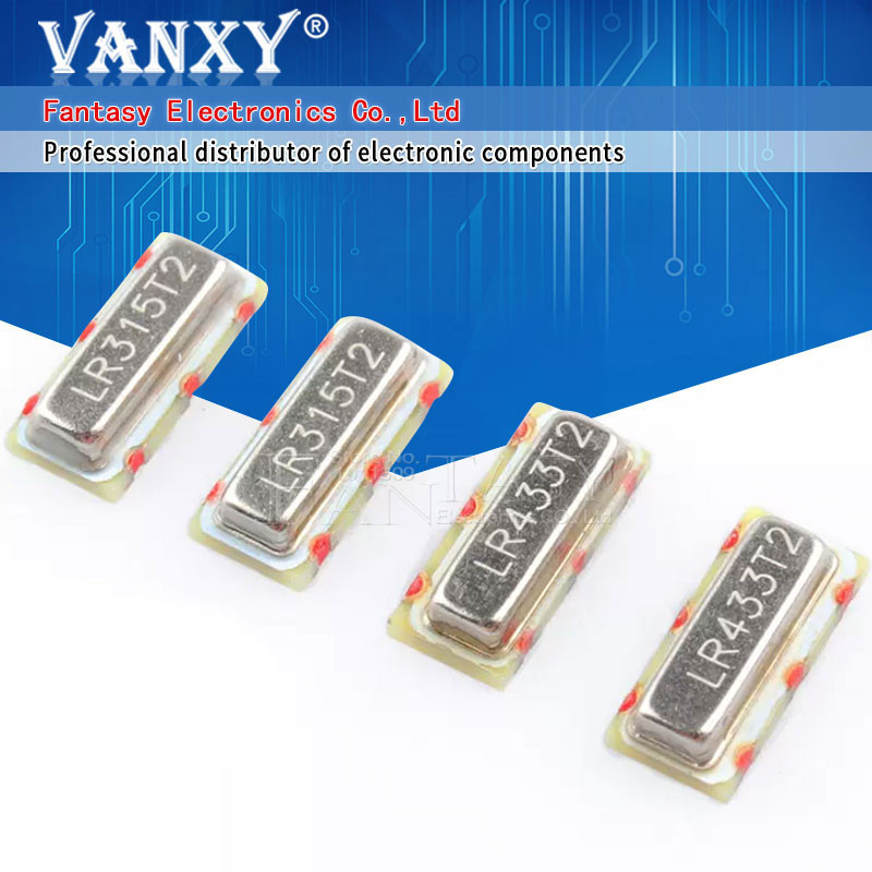 10 ชิ ้ นต ้ นฉบับของแท ้ SMD คริสตัล oscillator LR315T2/LR433T2 315/433Mhz พื ้ นผิวอะคูสติก resona