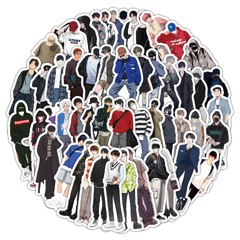 62pcs เด ็ กชาย Four Seasons แฟชั ่ นชุดสําหรับหมวกกันน ็ อคจักรยานบัญชีมือดินสอ Decals LanLanStickersWorld