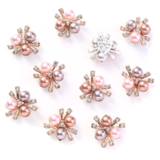 Rhinestones สีสันสดใส Flatback เลียนแบบมุก CCB ลูกปัดสําหรับทําเคสโทรศัพท ์ เสื ้ อผ ้ าผมคลิป DIY อุปกรณ ์ เสริม