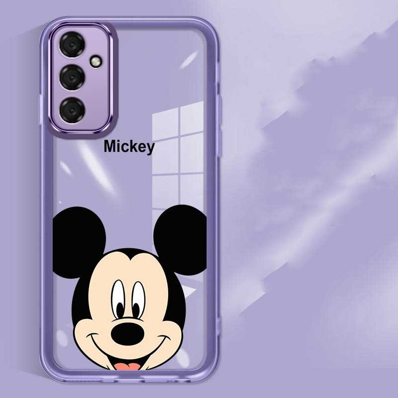 Samsung Galaxy S24 FE s24FE S24+ Plus ป้องกันกล้องโปร่งใส Candy Mickey Mouse เคสซิลิโคนอ่อนนุ่มการ์ตูนเคสโทรศัพท์ฝาครอบ
