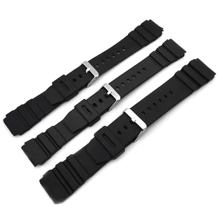 18-28 มม.ขนาดใหญ่สายนาฬิกาพลาสติกสําหรับ Casio MTP-VD01 MDV-106 W800H SGW400 F91W F84 ยางซิลิโคนนาฬิกากันน้ํากีฬาเข็มขัดข้อมือผู้หญิงผู้ชายสร้อยข้อมือ